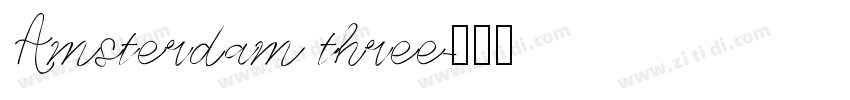 Amsterdam three字体转换